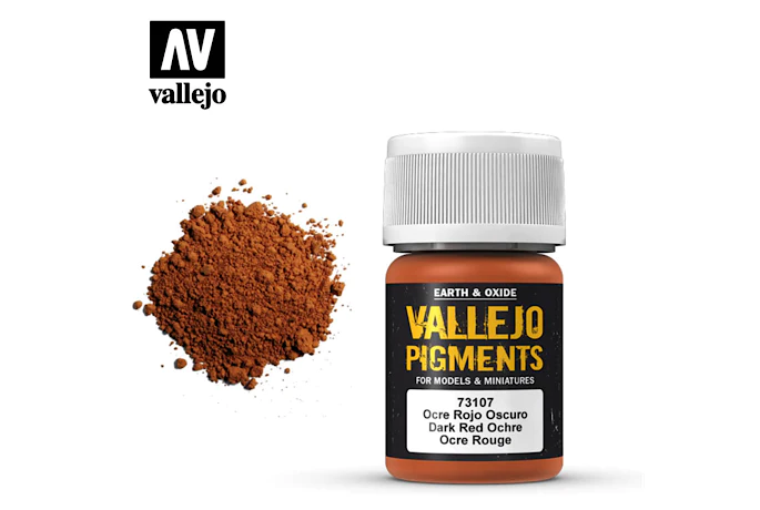 Vallejo Pigment 73.107 Dark Red Ochre